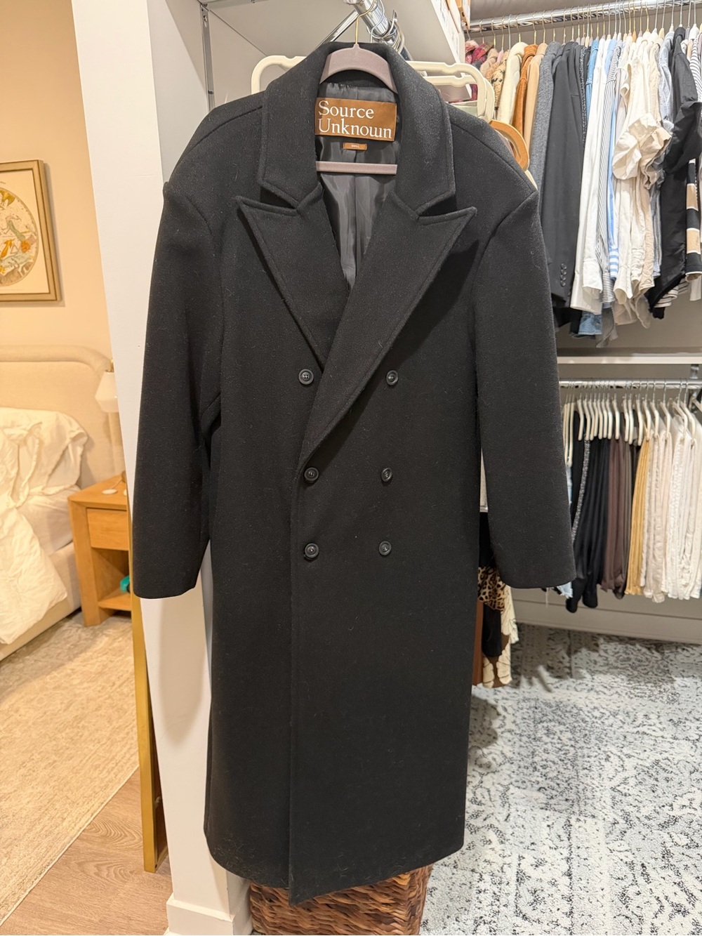 Source Unknown Wallis Oversized Grandpa Coat